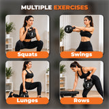 Vinyl Coated Kettlebells – Heavy Weight Kettlebell Set for Home Gym Workouts (2kg to 24kg) – Strength Training for Men & Women