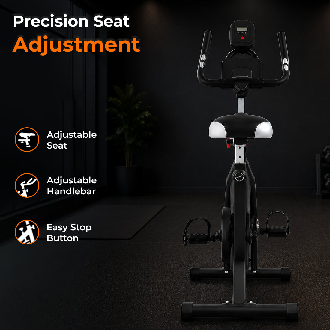 Exercise Bike Cardio Cycle Indoor Training LCD Screen 8KG-10Kg Flywheel Optional Fitness Gym