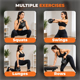 Vinyl Coated Kettlebells – Heavy Weight Kettlebell Set for Home Gym Workouts (2kg to 24kg) – Strength Training for Men & Women