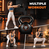 Vinyl Coated Kettlebells – Heavy Weight Kettlebell Set for Home Gym Workouts (2kg to 24kg) – Strength Training for Men & Women