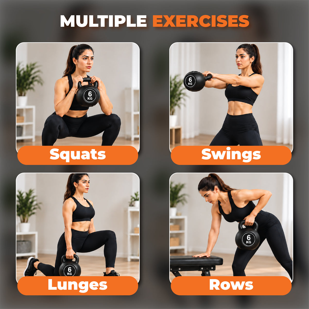 Vinyl Coated Kettlebells – Heavy Weight Kettlebell Set for Home Gym Workouts (2kg to 24kg) – Strength Training for Men & Women