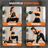 Vinyl Coated Kettlebells – Heavy Weight Kettlebell Set for Home Gym Workouts (2kg to 24kg) – Strength Training for Men & Women