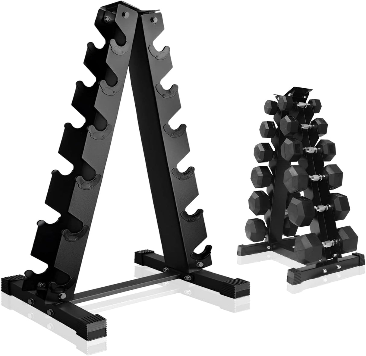 Dumbbell Rack – 6-Tier Heavy-Duty Steel Weight Stand