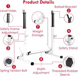Heavy-Duty Adjustable Squat Rack – Barbell Stand for Home Gym Bench Press & Lifting