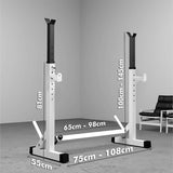 Heavy-Duty Adjustable Squat Rack – Barbell Stand for Home Gym Bench Press & Lifting