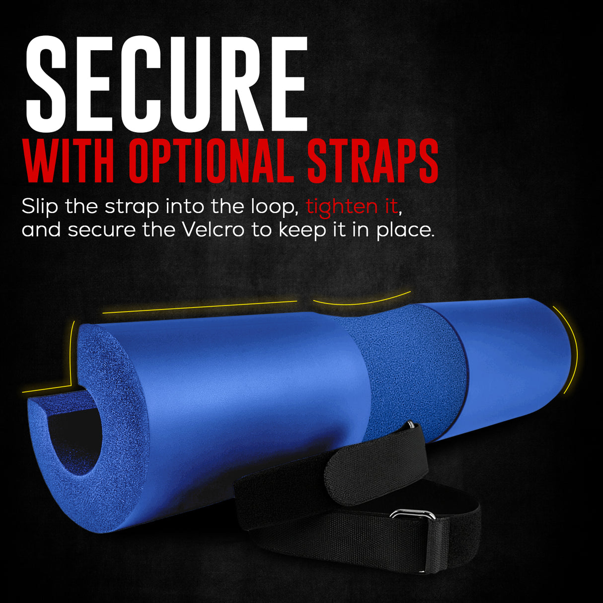 FK Sports Barbell Squat Pad – Extra-Thick Foam Cushion for Neck & Shoulder Support