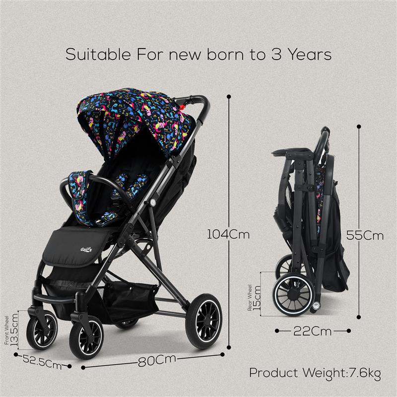Lightweight Foldable Baby Stroller & Pram | Compact, Durable & Travel-Friendly Pushchair