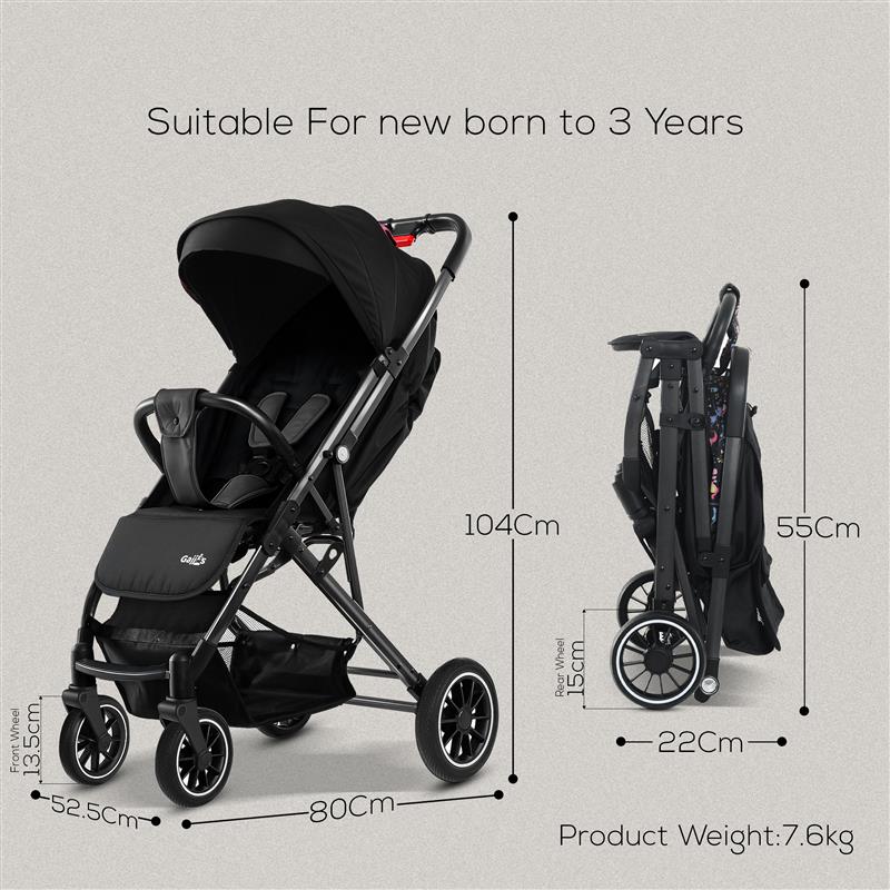 Lightweight Foldable Baby Stroller & Pram | Compact, Durable & Travel-Friendly Pushchair