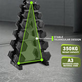 6 Tier Hex Dumbbell Tree Rack
