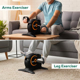 FK Sports Mini Exercise Bike Pedal Exerciser with LCD Display | Under Desk Bike for Arm & Leg Exercise (Black)