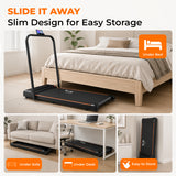 FK Sports Walking Pad Foldable Under-Desk Treadmill – Quiet 2.5HP Motor, Up to 6 km/h, Home & Office Use