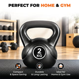 Vinyl Coated Kettlebells – Heavy Weight Kettlebell Set for Home Gym Workouts (2kg to 24kg) – Strength Training for Men & Women