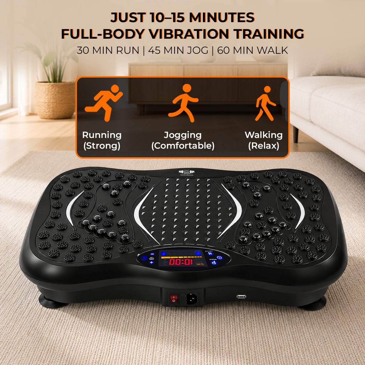FK Sports Vibration Plate Machine | Full-Body Fitness Platform for Home Workout
