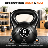 Vinyl Coated Kettlebells – Heavy Weight Kettlebell Set for Home Gym Workouts (2kg to 24kg) – Strength Training for Men & Women