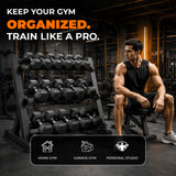 Heavy-Duty 3 Tier Dumbbell Rack Storage Stand | FK Sports