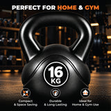 Vinyl Coated Kettlebells – Heavy Weight Kettlebell Set for Home Gym Workouts (2kg to 24kg) – Strength Training for Men & Women