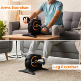 Black Mini Exercise Bike Pedal Exerciser with LCD Display – Compact Home Fitness Trainer