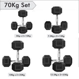 Hex Dumbbell Set – Pair of Dumbbells (2.5kg to 20kg) for Home Gym Workouts