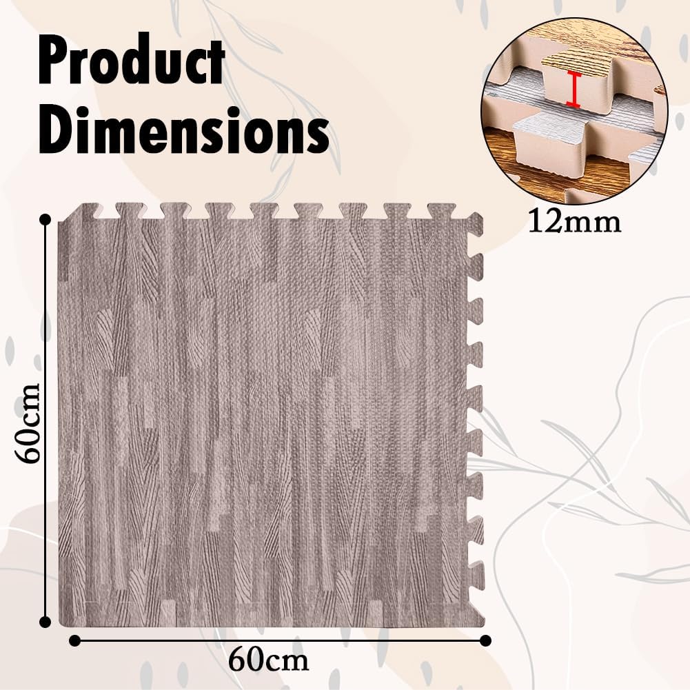 Eva Interlocking Mats Cross Pattern 12mm 60x60cm