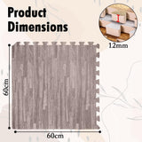 Eva Interlocking Mats Cross Pattern 12mm 60x60cm
