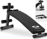 Adjustable Sit Up Bench – Core & Abs Workout Bench with Thigh Support for Home Gym