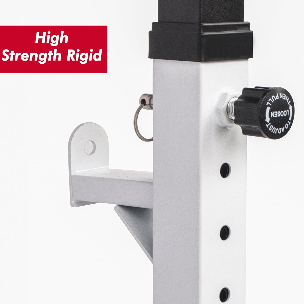 Heavy-Duty Adjustable Squat Rack – Barbell Stand for Home Gym Bench Press & Lifting