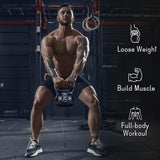 Vinyl Coated Kettlebells – Heavy Weight Kettlebell Set for Home Gym Workouts (2kg to 24kg) – Strength Training for Men & Women