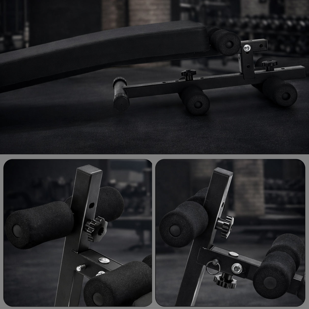 Adjustable Foldable Sit-Up & Weights Bench – 6 Level Incline Ab & Bench Press Bench