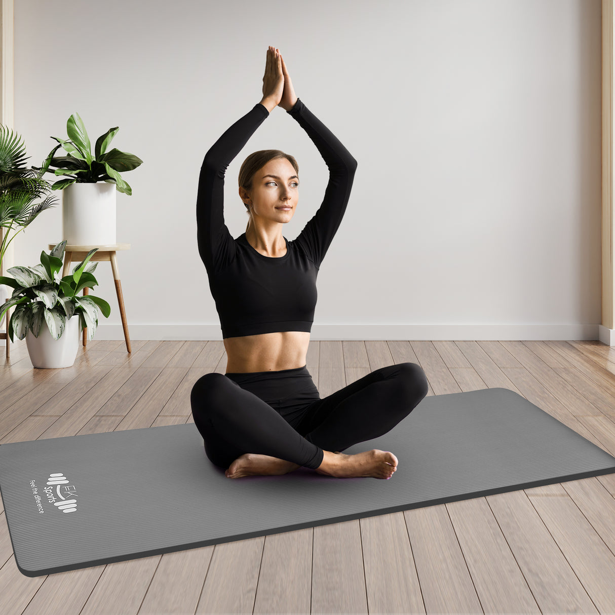 Yoga Mat 20mm Extra Thick NBR Foam, 183 x 61 cm, Non-Slip, With Carry Bag & Strap