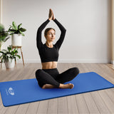 Yoga Mat 20mm Extra Thick NBR Foam, 183 x 61 cm, Non-Slip, With Carry Bag & Strap