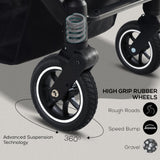 FK Sports Lightweight Foldable Baby Stroller – Compact Travel Pram with UV Canopy & Shock-Absorbing Wheels