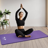 Yoga Mat 20mm Extra Thick NBR Foam, 183 x 61 cm, Non-Slip, With Carry Bag & Strap