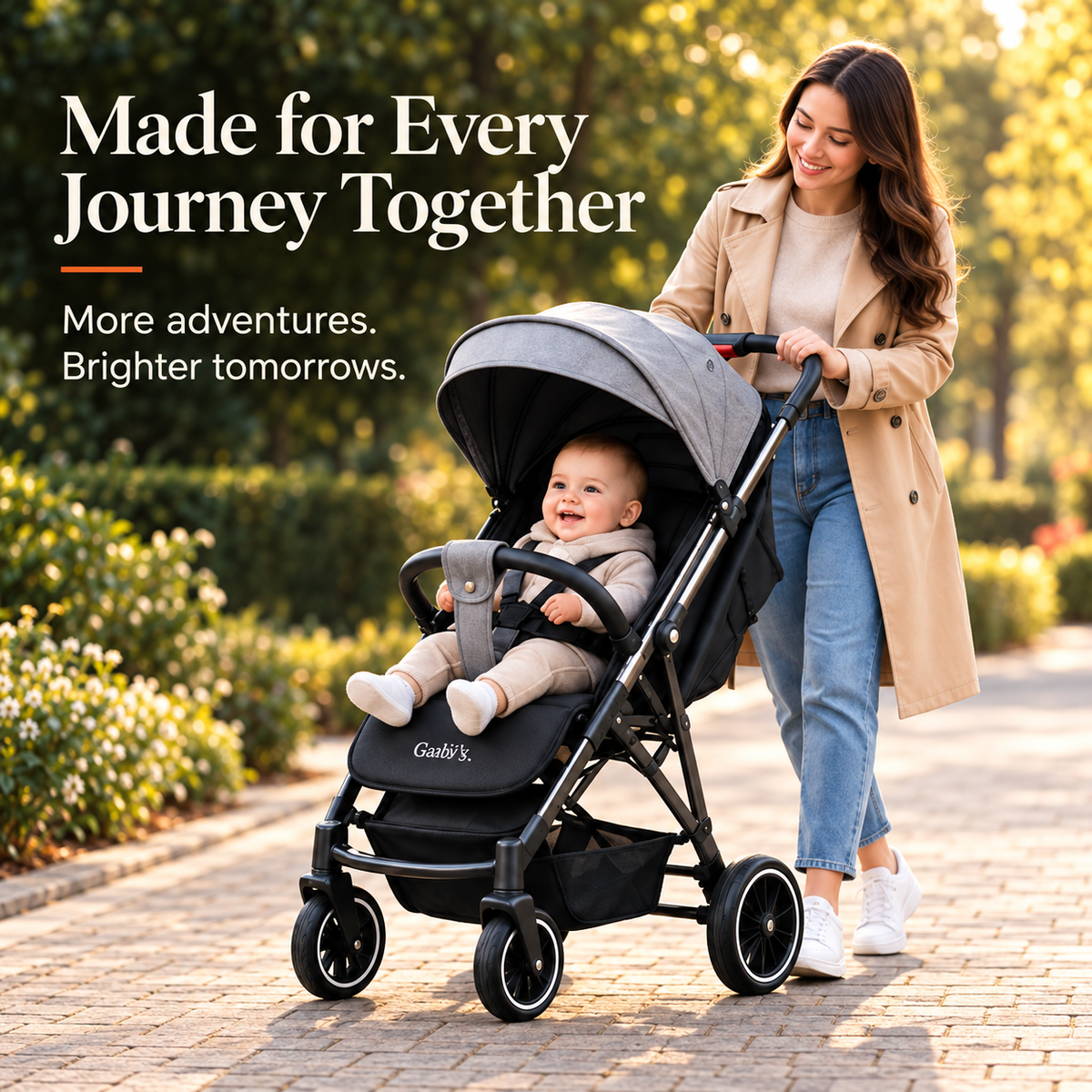 Foldable Baby Stroller – Lightweight Travel Pushchair