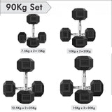Hex Dumbbell Set – Pair of Dumbbells (2.5kg to 20kg) for Home Gym Workouts