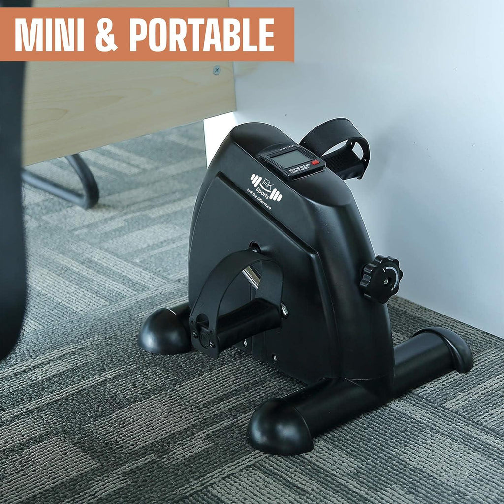 Portable Mini Exercise Bike Under Desk Bike Pedal Exerciser with LCD