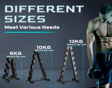 Dumbbell Storage Rack 3-Tier Heavy-Duty Steel Stand for Home Gym