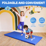 Tri Folding Mat Exercise Gym Gymnastic Fitness Workout Mat with Handles 3 Panels