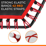Hexagonal Fitness Trampoline Rebounder with Adjustable Handle – 40/48 Inch | FK Sports
