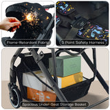 FK Sports Lightweight Foldable Baby Stroller – Compact Travel Pram with UV Canopy & Shock-Absorbing Wheels