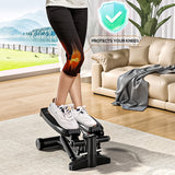 Compact Mini Stepper Exercise Machine – Home Cardio Workout with LCD Display & Resistance Bands