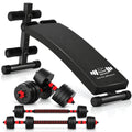 Adjustable Dumbbell & Barbell Set with Adjustable Sit Up Bench