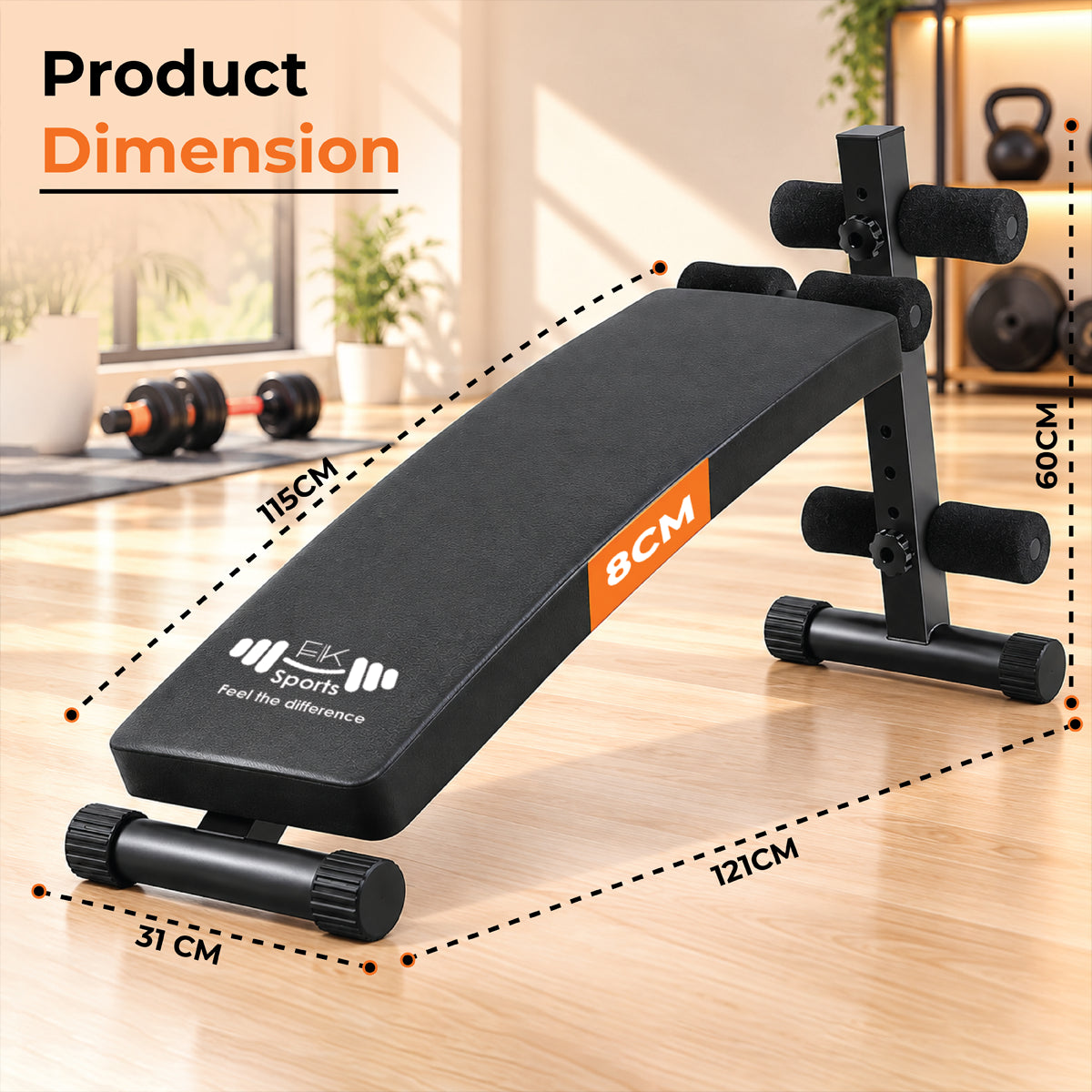 Adjustable Dumbbell & Barbell Set with Adjustable Sit Up Bench