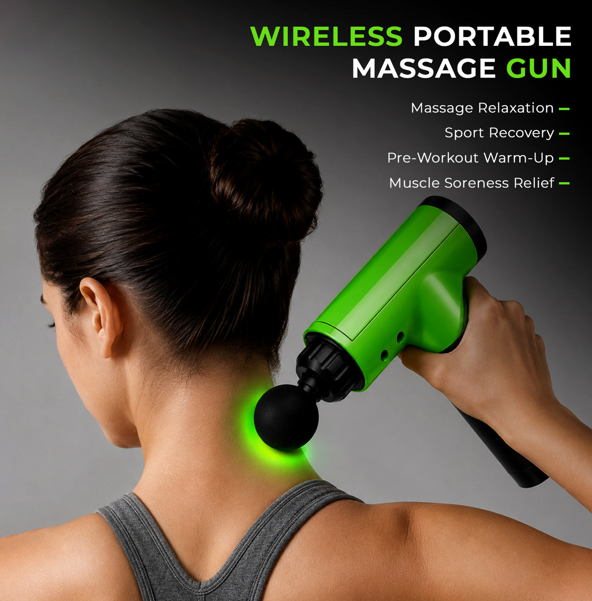 Massage Gun – 6 Speed Percussion Deep Tissue Muscle Massager | FK Sports