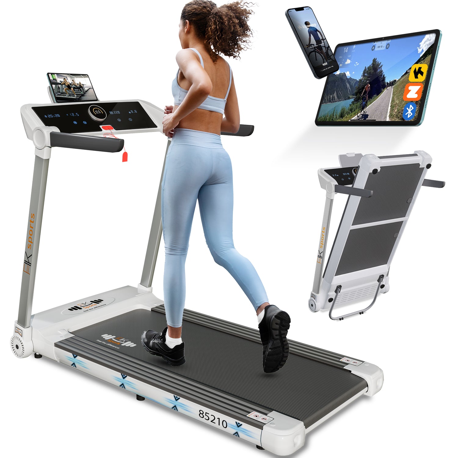 Folding Electric Treadmill Running Machine – Motorised Walking Pad