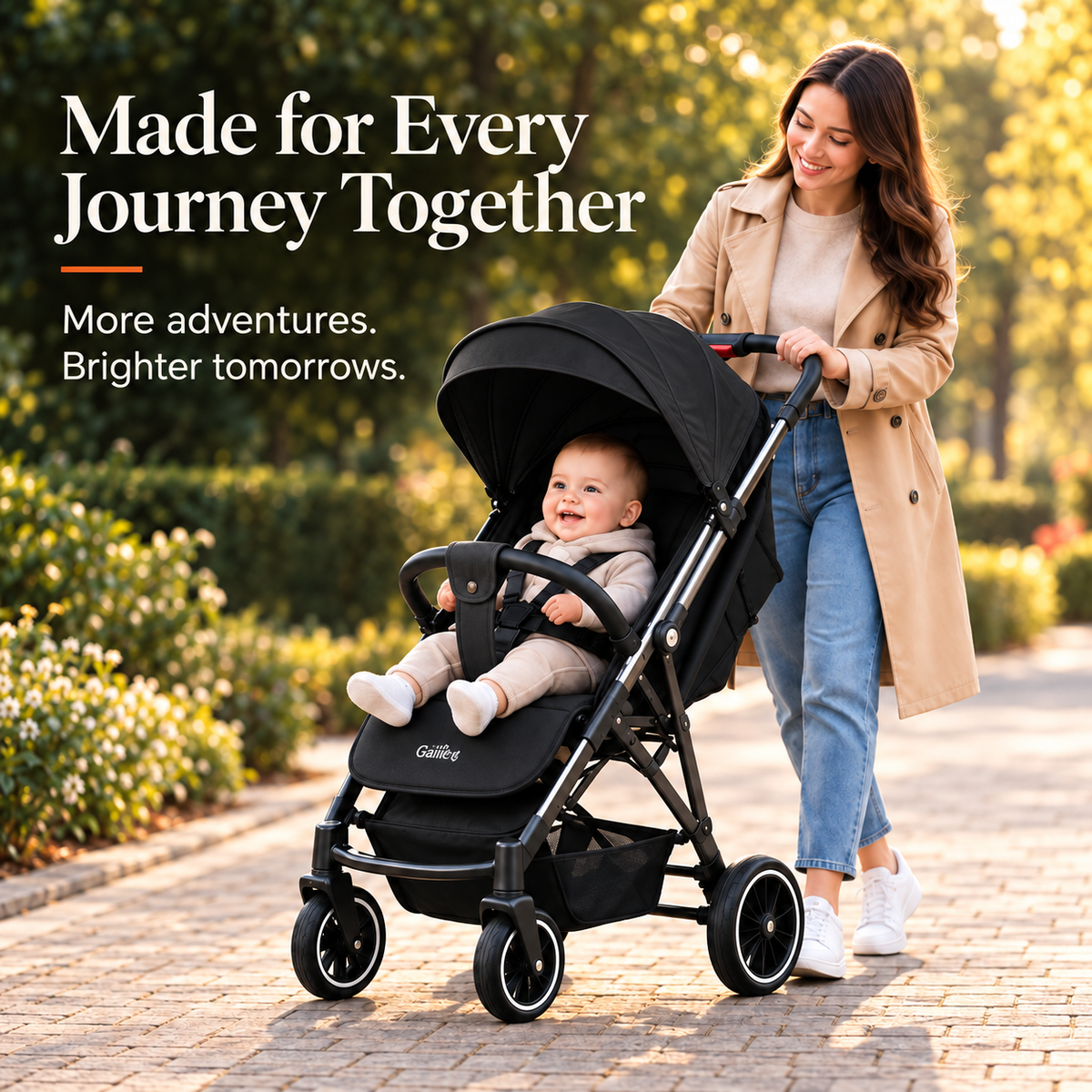 Foldable Baby Stroller – Lightweight Travel Pushchair
