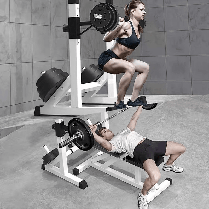 Adjustable Barbell Rack | Weight Lifting Bench Press Home Gym UK | FK ...