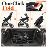 Foldable Baby Stroller – Lightweight Travel Pushchair