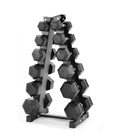 Hex Dumbbell Set with 6 Tier Rack | 2.5–20kg Home Gym Weights Set