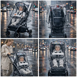 FK Sports Lightweight Foldable Baby Stroller – Compact Travel Pram with UV Canopy & Shock-Absorbing Wheels