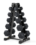 Hex Dumbbell Set with 5 Tier Rack | 2.5kg–20kg Weight Options